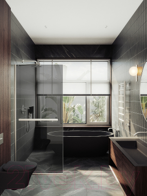 Душевая стенка MaybahGlass 195x119 / MGD-717-5у