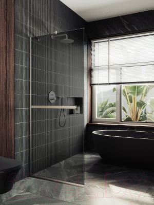 Душевая стенка MaybahGlass 195x89 / MGD-735-5у