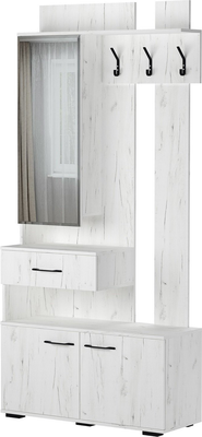 Секция в прихожую Памир МУ-1000 (крафт белый) - фото