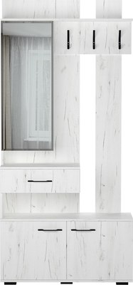 Секция в прихожую Памир МУ-1000 (крафт белый)