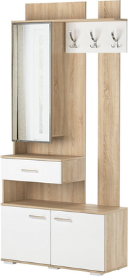 Секция в прихожую Памир Италия МУ-1000 (сонома/белый глянец) - фото