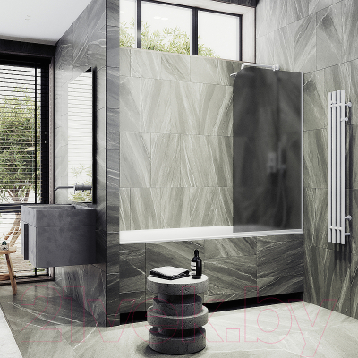 Стеклянная шторка для ванны MaybahGlass MGV-133-1у