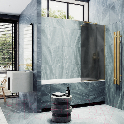 Стеклянная шторка для ванны MaybahGlass MGV-133-3у