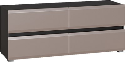 Тумба Mobi Сидней ТВ 13.63 (антрацит 0164/антрацит 0164/веллюто Капучино AG 707 ПВХ) - фото