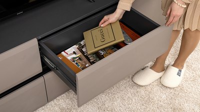 Тумба Mobi Сидней ТВ 13.63 (антрацит 0164/антрацит 0164/веллюто Капучино AG 707 ПВХ)