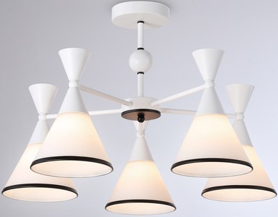 Люстра Ambrella Traditional TR3165/5 WH/BK - фото