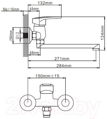 Смеситель Эверест B46-025
