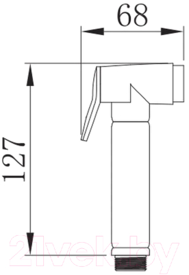 Лейка гигиенического душа Potato P39