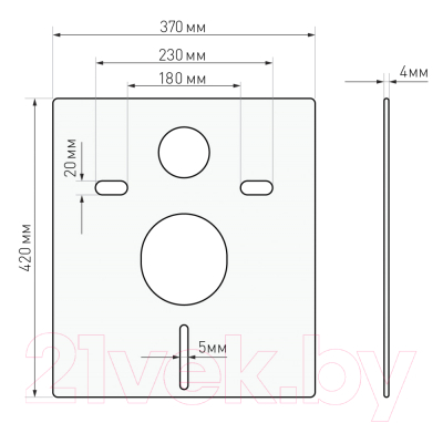 Унитаз подвесной с инсталляцией Berges Okus Rimless / 043395