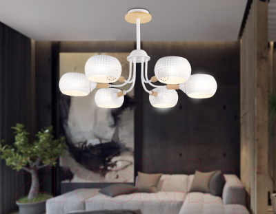 Люстра Ambrella Traditional TR80166/6 WH/LWD