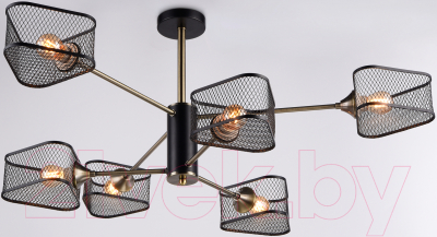 Люстра Ambrella Traditional TR80172/6 SB/BK (бронза/черный) - фото