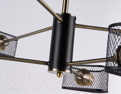 Люстра Ambrella Traditional TR80172/6 SB/BK (бронза/черный)