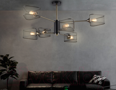 Люстра Ambrella Traditional TR80172/6 SB/BK (бронза/черный)