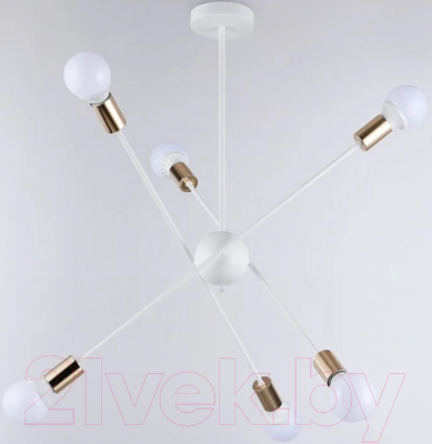 Люстра Ambrella Traditional TR80432/6 WH/GD - фото