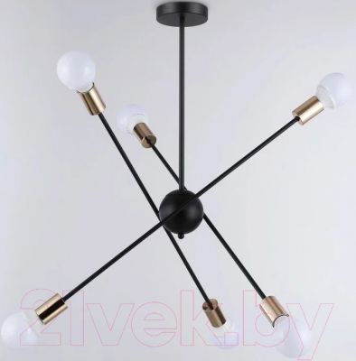 Люстра Ambrella Traditional TR80435/6 BK/GD - фото