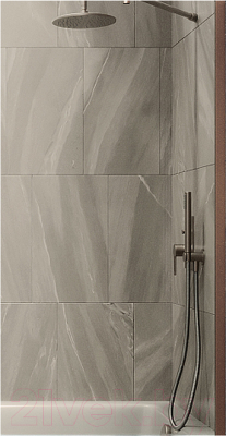 Стеклянная шторка для ванны MaybahGlass MGV-68-2ш - фото