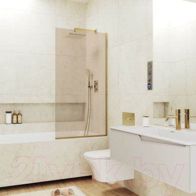 Стеклянная шторка для ванны MaybahGlass MGV-250-3у