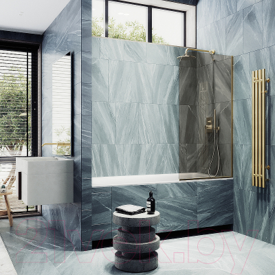 Стеклянная шторка для ванны MaybahGlass MGV-68-3у