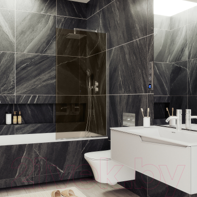 Стеклянная шторка для ванны MaybahGlass MGV-250-5у