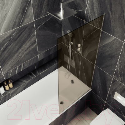Стеклянная шторка для ванны MaybahGlass MGV-250-5у