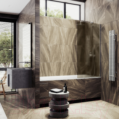 Стеклянная шторка для ванны MaybahGlass MGV-74-5ш