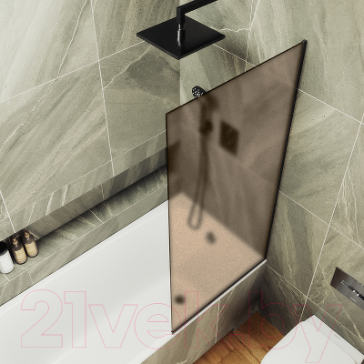 Стеклянная шторка для ванны MaybahGlass MGV-74-6у