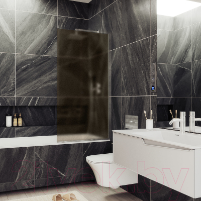 Стеклянная шторка для ванны MaybahGlass MGV-77-5у