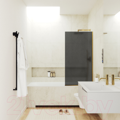 Стеклянная шторка для ванны MaybahGlass MGV-85-3у