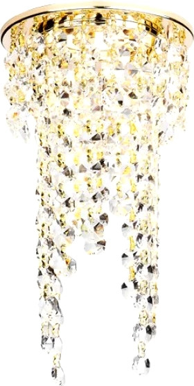 Точечный светильник Ambrella K2071 G/CL - фото