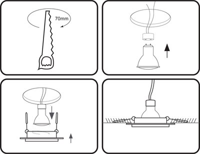 Точечный светильник Ambrella TN160 WH