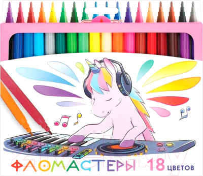 Фломастеры Пифагор Единорог / 152449 - фото
