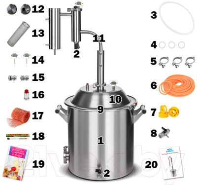 Дистиллятор бытовой Schnapser Extra 24 / 3540