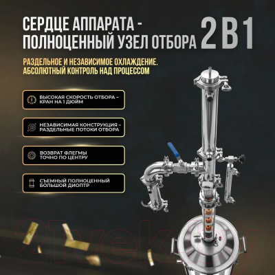 Дистиллятор бытовой Schnapser XO4-M Комплект ПРО / 3430