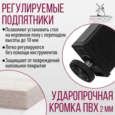 Обеденный стол Millwood Сеул 200x80x75