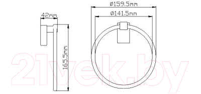 Держатель для полотенца Wisent WP2704