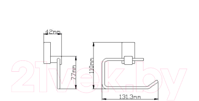 Держатель для туалетной бумаги Wisent WP2603-2