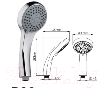 Лейка ручного душа Wisent WP008