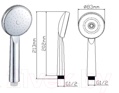 Лейка ручного душа Wisent WP067