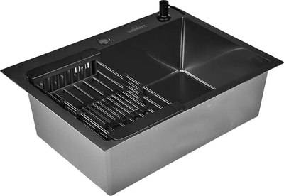 Мойка кухонная Wisent WS-37050B+GER013+WW405B+W302644B