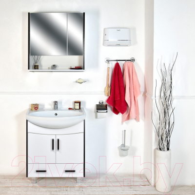 Шкаф с зеркалом для ванной Doratiz Астра 75 / 2711.060