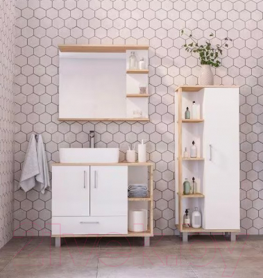 Шкаф-полупенал для ванной Doratiz Гавайи 50 R / 2712.301