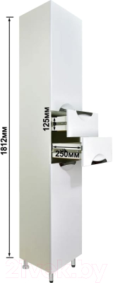 Шкаф-пенал для ванной Doratiz Афина 35 L / 2712.291