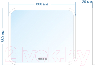 Зеркало Doratiz Ева 80x60 / 2711.920