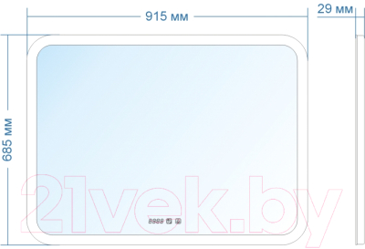 Зеркало Doratiz Ева 91.5x68.5 / 2711.923