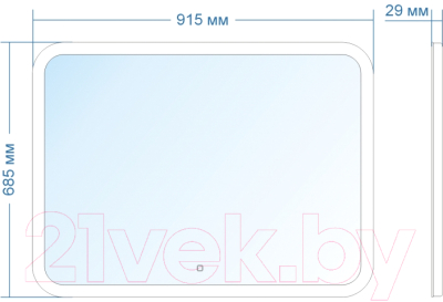 Зеркало Doratiz Ева 91.5x68.5 / 2711.925