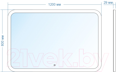 Зеркало Doratiz Ева 120x80 / 2711.932