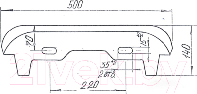 Умывальник Лобненский стройфарфор Браво 50 / 10/1/5/1-17