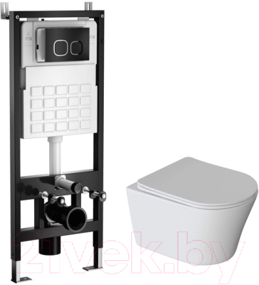 Унитаз подвесной с инсталляцией Wave Trend - фото