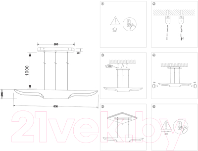 Потолочный светильник Ambrella Techno Spot TN5155/2 WH