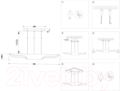 Потолочный светильник Ambrella Techno Spot TN5157/2 BK